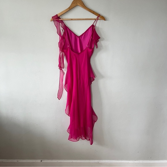 Amanda Uprichard Cassilda Gown maxi dress in Berry Size XS - Picture 7 of 12
